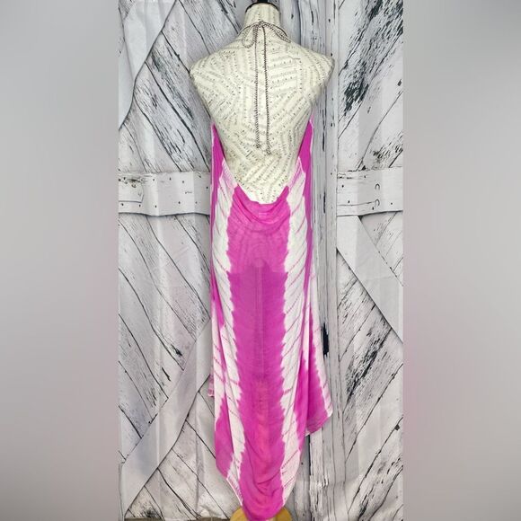 Maxi Halter Sundress Coverup Wave & Wind Tie Dye OS - Picture 4 of 8